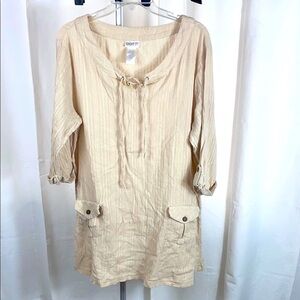 Dotti Beige Tunic Top